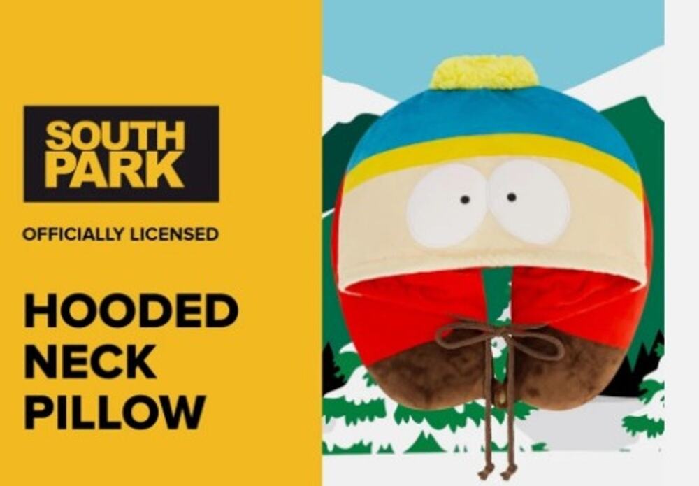 South Park Hooded Neck Pillow, Eric Cartman Memory Foam Travel Accessories